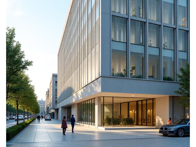 Vista exterior de las oficinas de Vida Serena Bienestar en Madrid, en un edificio moderno y accesible.