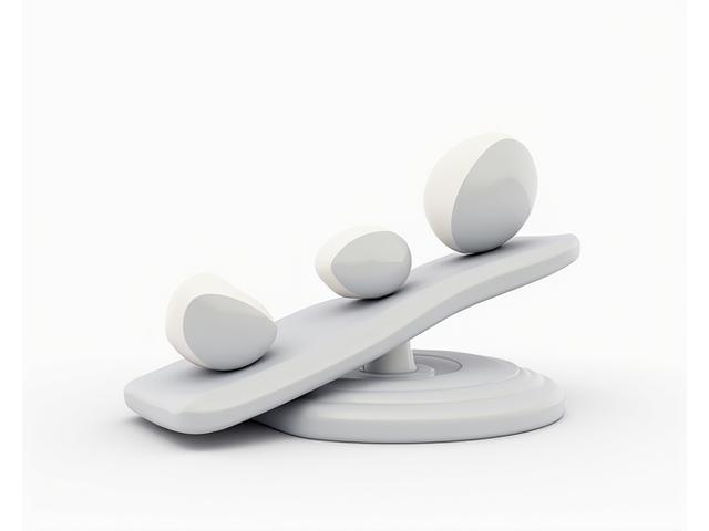 Infografía artística mostrando balanzas equilibradas con iconos de ciencia, personas y análisis, simbolizando el sistema de evaluación